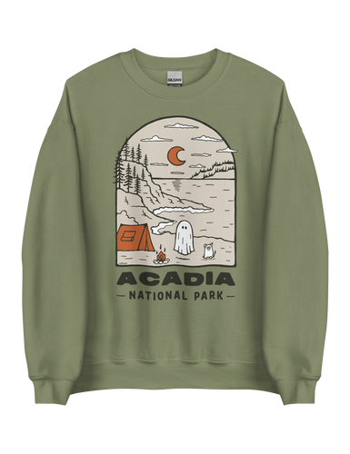 Acadia Spooky National Park Unisex Sweatshirt | MOSS