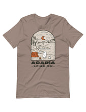 Load image into Gallery viewer, Acadia Spooky National Park Unisex t-shirt | PEBBLE