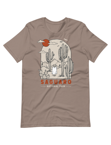 Saguaro Spooky National Park Unisex t-shirt | PEBBLE