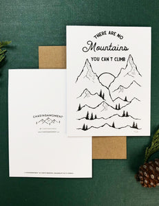 Greeting Card | There Are No Mountains You Can’t Climb