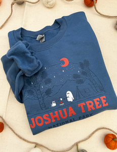 Joshua Tree Spooky National Park Unisex Sweatshirt | LAKE BLUE