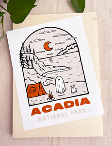 Acadia Spooky National Park 11x14 inch Art Print