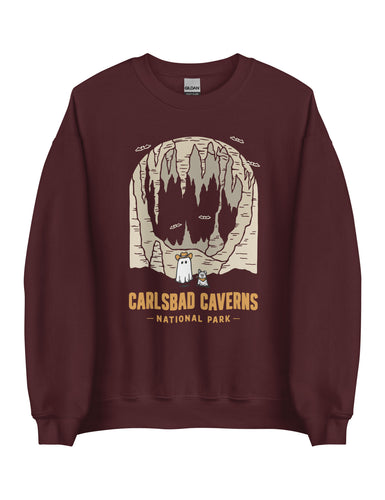 Carlsbad Caverns Spooky National Park Unisex Sweatshirt | WINE