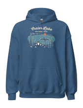 Load image into Gallery viewer, Crater Lake Spooky National Park Unisex Hoodie | LAKE BLUE