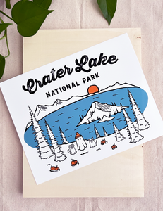Crater Lake Spooky National Park 11x14 inch Art Print