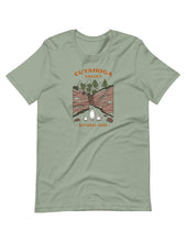 Load image into Gallery viewer, Cuyahoga Valley Spooky National Park Unisex t-shirt | SAGE