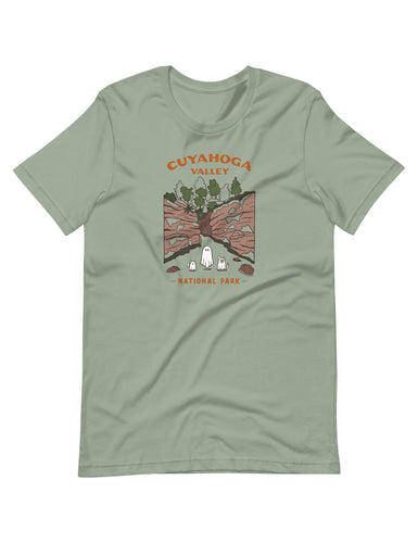 Cuyahoga Valley Spooky National Park Unisex t-shirt | SAGE