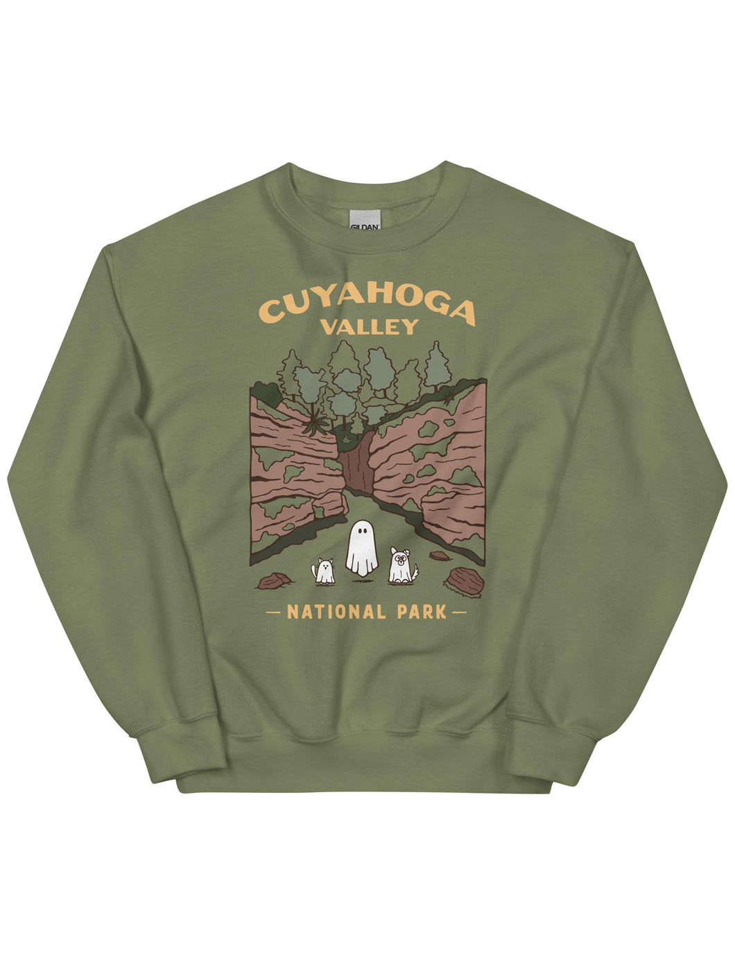 Cuyahoga Valley Spooky National Park Unisex Sweatshirt | MOSS