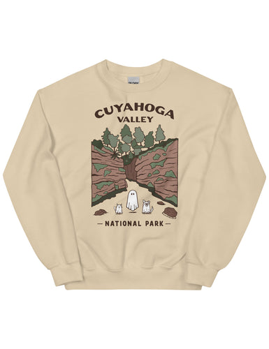 Cuyahoga Valley Spooky National Park Unisex Sweatshirt | SAND