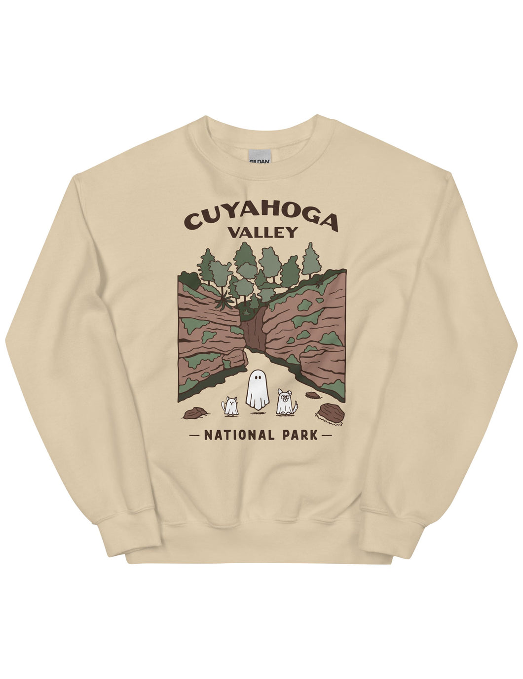 Cuyahoga Valley Spooky National Park Unisex Sweatshirt | SAND