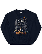 Load image into Gallery viewer, Denali Spooky National Park Unisex Sweatshirt | NAVY