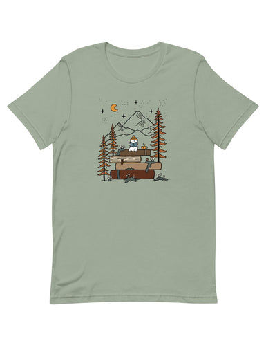 Pages and Pine Unisex t-shirt | SAGE