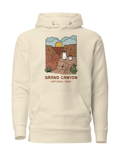 Grand Canyon Spooky National Park Unisex Hoodie | BONE