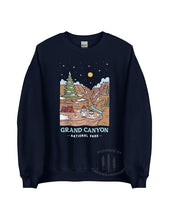 Load image into Gallery viewer, Winter Grand Canyon National Park Unisex Sweatshirt | NAVY