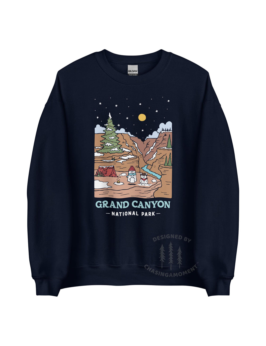 Winter Grand Canyon National Park Unisex Sweatshirt | NAVY