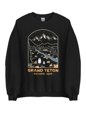 Load image into Gallery viewer, Grand teton Spooky National Park Unisex Sweatshirt | BLACK