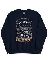 Load image into Gallery viewer, Grand Teton Spooky National Park Unisex Sweatshirt | NAVY