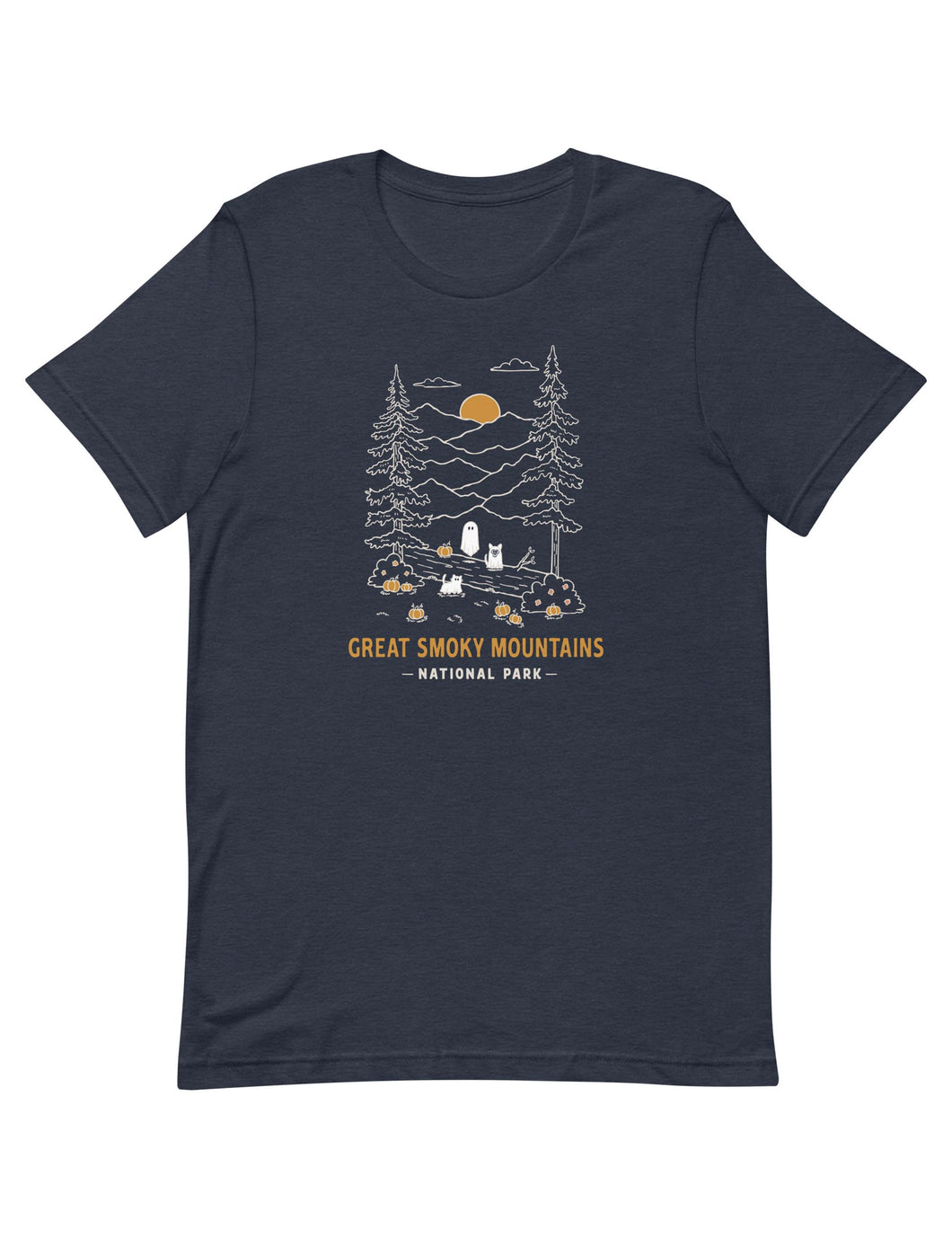 Great Smoky Mountains Spooky National Park Unisex t-shirt | HEATHER NAVY