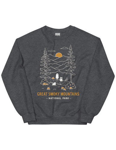 Great Smoky Mountains Spooky National Park Unisex Sweatshirt | DARK HEATHER