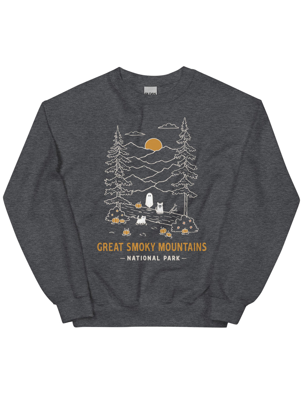Great Smoky Mountains Spooky National Park Unisex Sweatshirt | DARK HEATHER