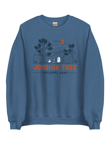 Joshua Tree Spooky National Park Unisex Sweatshirt | LAKE BLUE