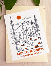 Load image into Gallery viewer, Mount Rainier Spooky National Park 11x14 inch Art Print