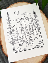 Load image into Gallery viewer, Original INK | Spooky National Park MOUNT RAINIER