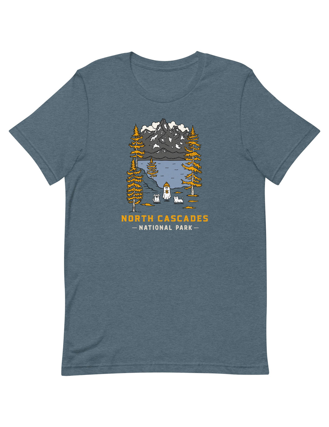 North Cascades Spooky National Park Unisex t-shirt | HEATHER SLATE