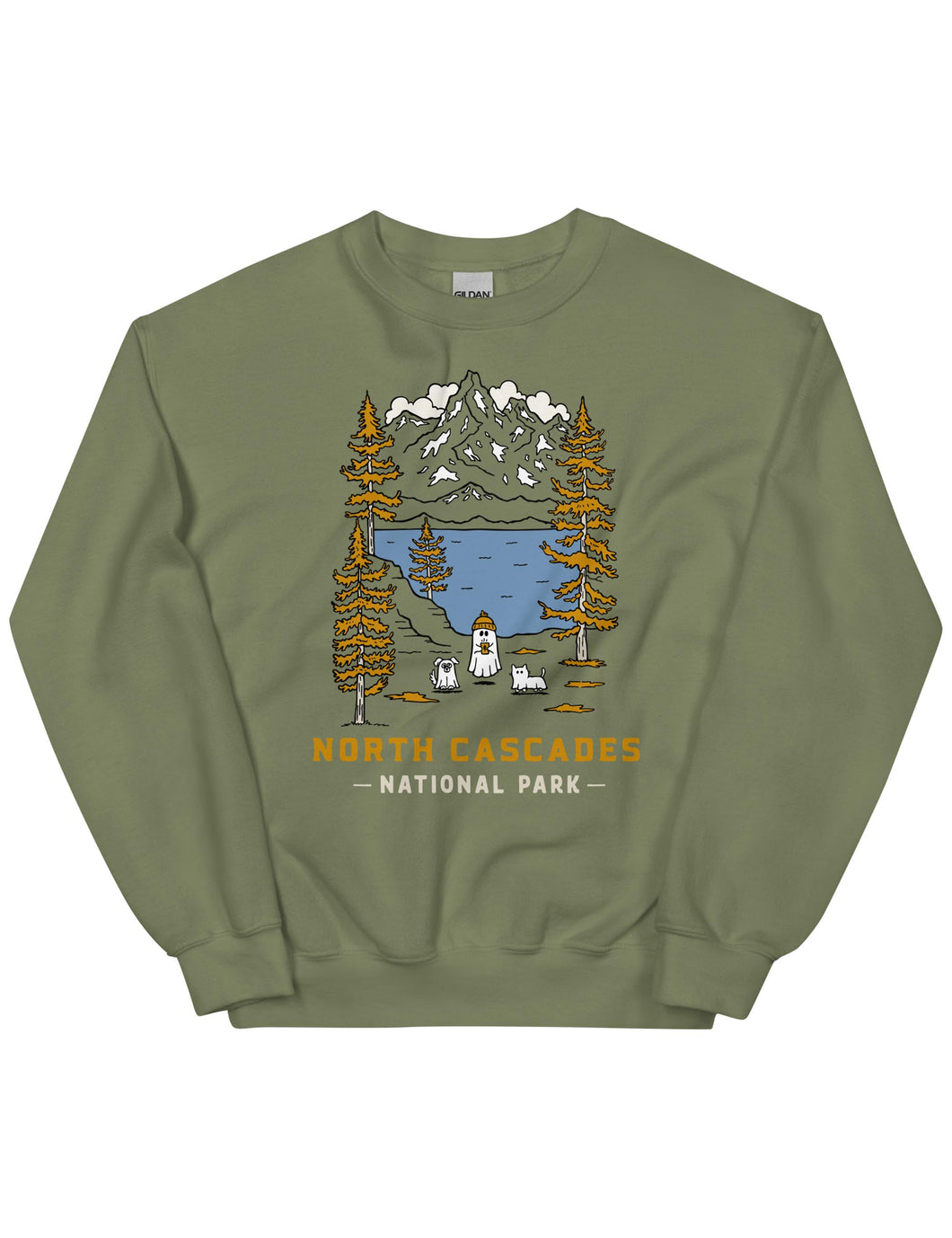North Cascades Spooky National Park Unisex Sweatshirt | MOSS