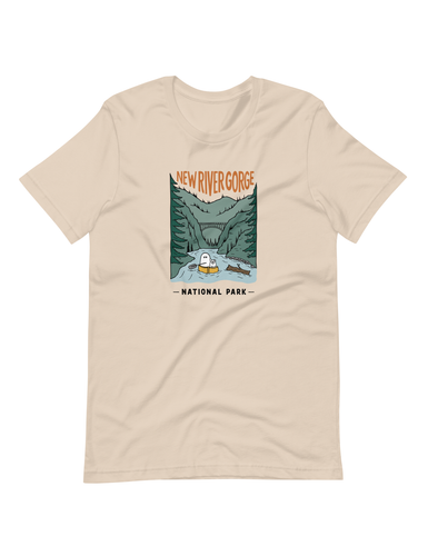 New River Gorge Spooky National Park Unisex t-shirt | SOFT CREAM