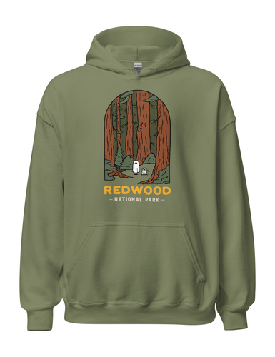 Redwood Spooky National Park Unisex Hoodie | MOSS