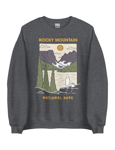 Rocky Mountain Spooky National Park Unisex Sweatshirt | CHARCOAL