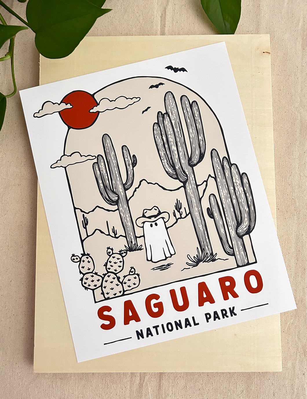 Saguaro Spooky National Park 11x14 inch Art Print