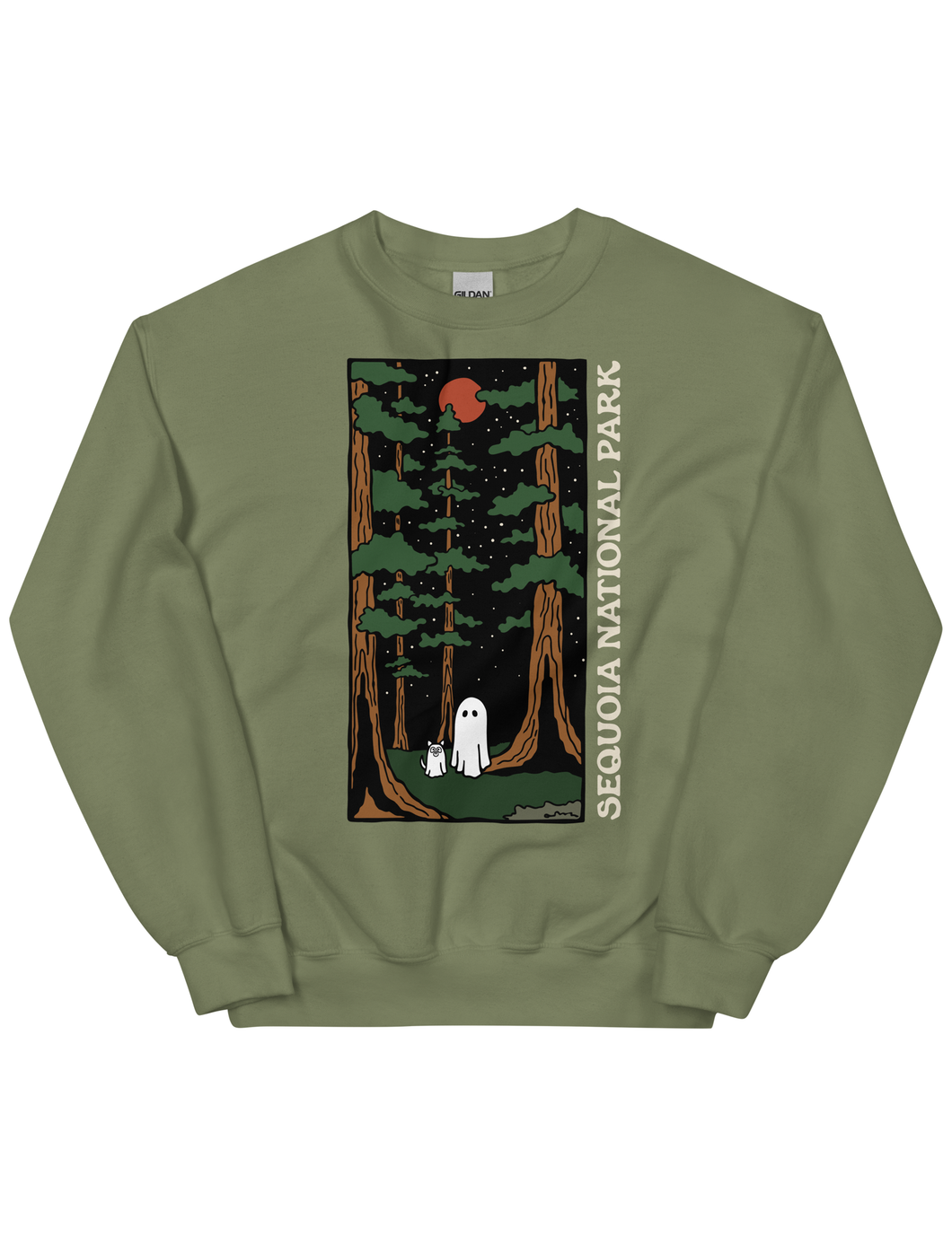 Sequoia Spooky National Park Unisex Sweatshirt | MOSS