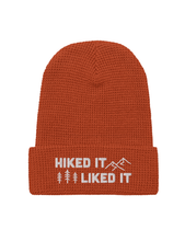 Load image into Gallery viewer, Hiked It Liked It Embroidered Waffle beanie | RUST