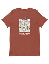 Load image into Gallery viewer, White Sands Spooky National Park Unisex t-shirt | HEATHER CLAY