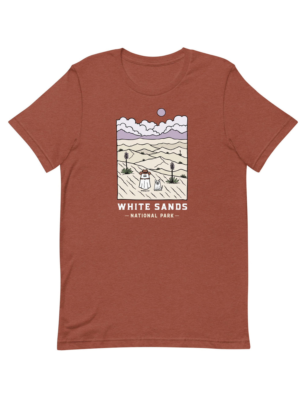 White Sands Spooky National Park Unisex t-shirt | HEATHER CLAY