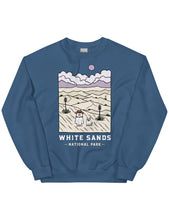 Load image into Gallery viewer, White Sands Spooky National Park Unisex Sweatshirt | LAKE BLUE