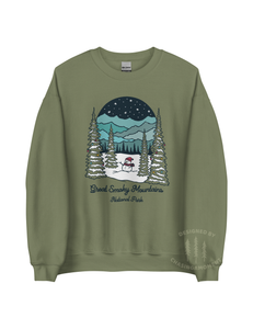 Winter Great Smoky Mountains National Park Unisex Sweatshirt | MOSS