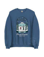 Load image into Gallery viewer, Winter Mount Rainier National Park Unisex Sweatshirt | LAKE BLUE