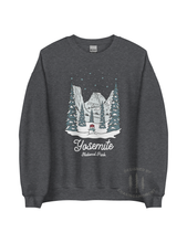 Load image into Gallery viewer, Winter Yosemite National Park Unisex Sweatshirt | CHARCOAL