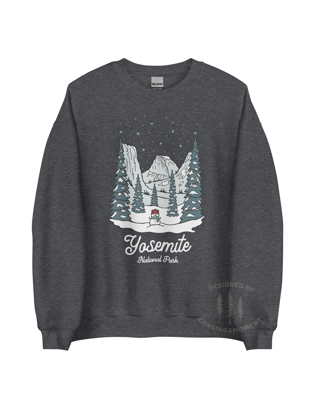 Winter Yosemite National Park Unisex Sweatshirt | CHARCOAL
