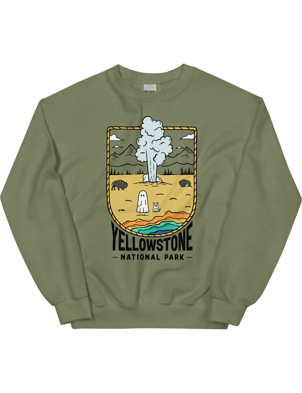 Yellowstone Spooky National Park Unisex Sweatshirt | MOSS