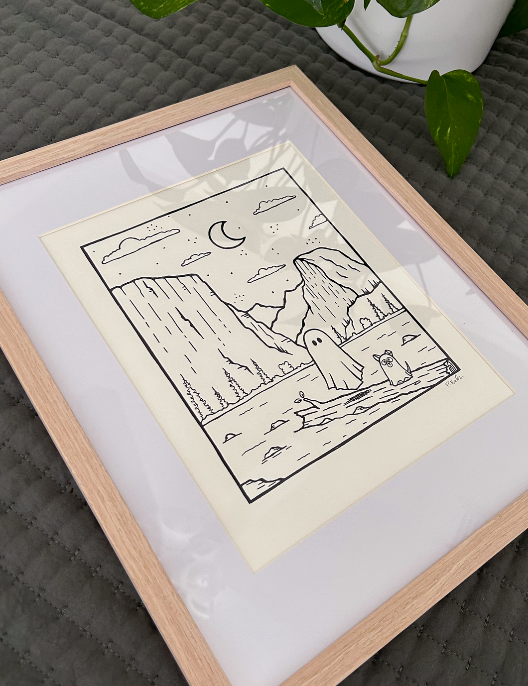 Original INK | FRAMED Spooky National Park YOSEMITE