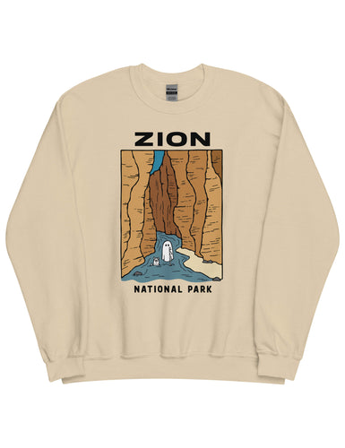 Zion Spooky National Park Unisex Sweatshirt | SAND
