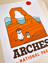 Load image into Gallery viewer, Arches Spooky National Park 11x14 inch Art Print