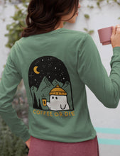 Load image into Gallery viewer, Coffee or Die Comfort Colors Unisex heavyweight long-sleeve shirt | PINE