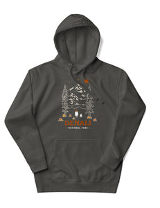 Denali Spooky National Park Unisex Hoodie | VINTAGE BLACK