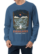 Load image into Gallery viewer, Everglades Spooky National Park Unisex Sweatshirt | LAKE BLUE