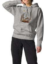Load image into Gallery viewer, Pages and Pine Unisex Hoodie | CARBON GREY